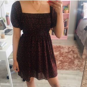 Missguided floral milkmaid dress